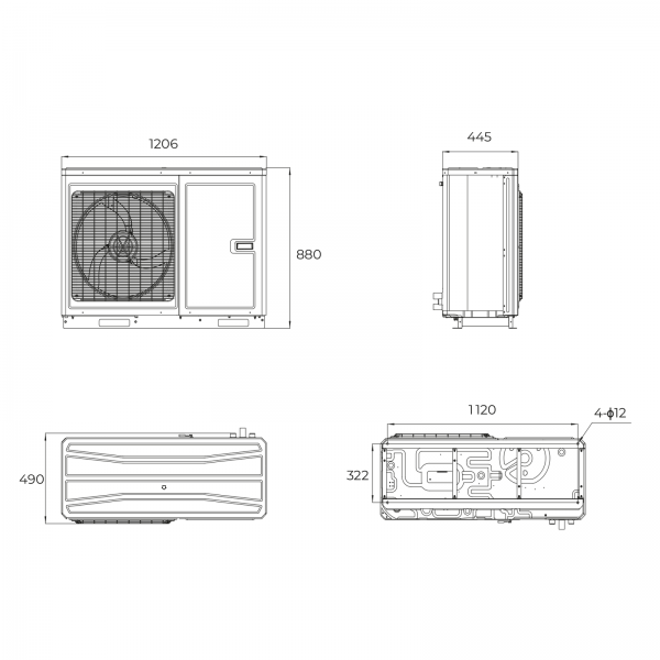 Argo Wärmepumpe Monoblock NEW X3 AG5HP101PH