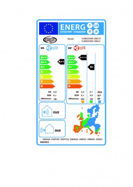 Climadesign Mono Splitklimagerät 9000 2,5 KW