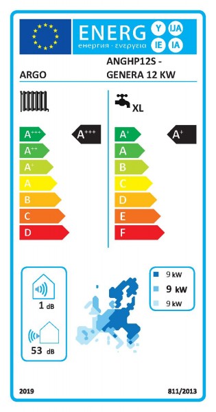 Argo Wärmepumpe Monoblock GENERA NGHP-12-1PH