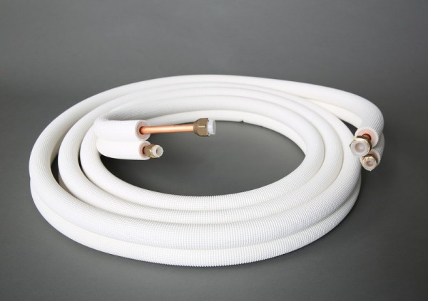 Kältemittelleitung, Kälteleitung, P-2415, 1/4" und 1/2", gebördelt, 15 Meter