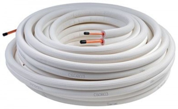 Kältemittelleitung P-2320EN 1/4" und 3/8" Doppelrohr 20 Mtr
