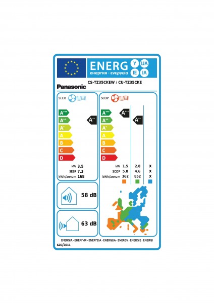 Panasonic Klimagerät SET KIT-CS-TZ35ZKEW/CU-TZ35ZKE