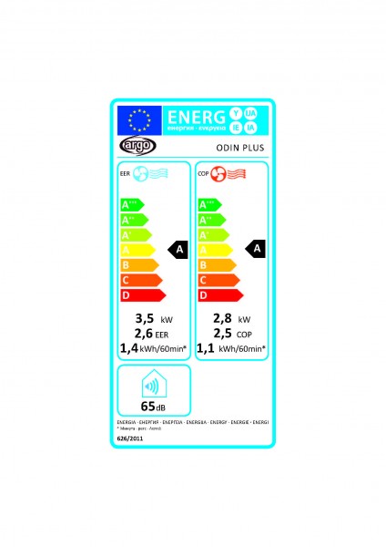 ARGO ODIN PLUS Mobiles Klimagerät; 3,5 KW Kühlen - 2,76 KW Heizen