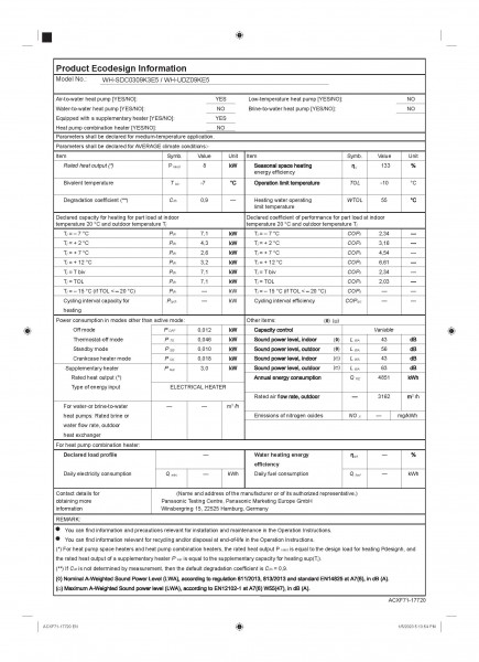 Panasonic Wärmepumpe Splitausführung KIT-WC09K3E5 - R32