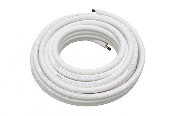 Kältemittelleitung Inoac Einzelrohr 3/8" mit Isolation 30 Mtr. Rolle