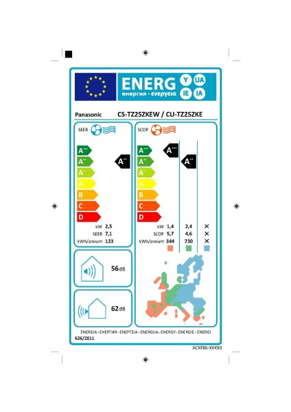 Panasonic Klimagerät SET KIT-CS-TZ25ZKEW/CU-TZ25ZKE