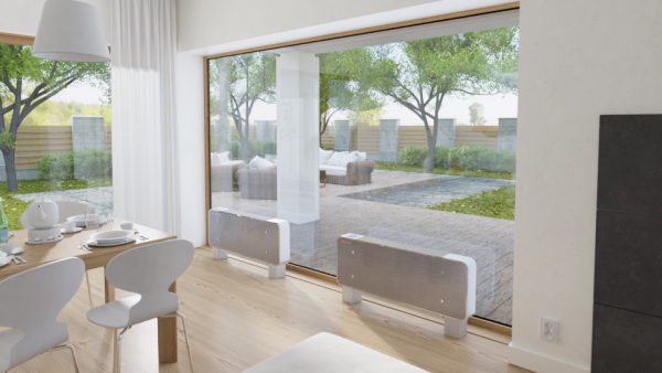 Fancoil Reverso SM400, Wandmontage schmales Gerät