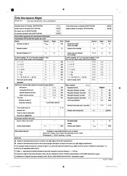 Panasonic Wärmepumpe Splitausführung KIT-WC09K3E5 - R32