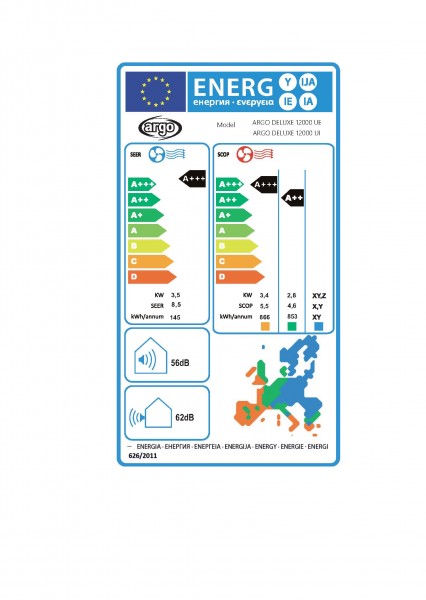 DeLuxe Mono Splitklimagerät 12000 3,5 KW