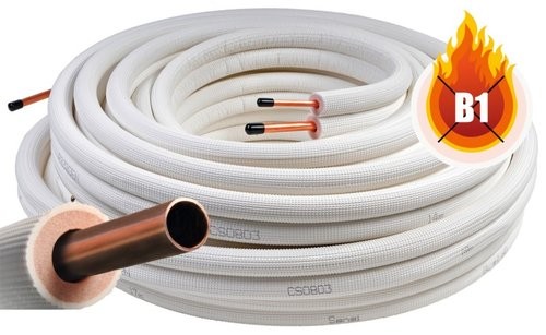 Kältemittelleitung P-3520EN 3/8&quot; und 5/8&quot; Doppelrohr 20 Mtr